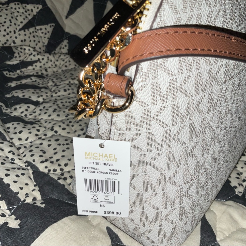 NWT Michael Kors • Jet Set Medium Logo Dome Crossbody Purse - Picture 5 of 7